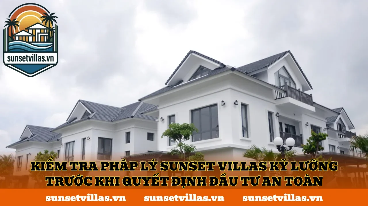 Kiểm tra pháp lý SunSet Villas kỹ lưỡng trước khi quyết định đầu tư an toàn